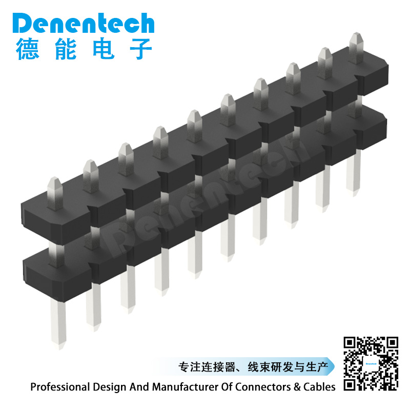 Denentech 5.08mm pin header single row dual plastic straight pcb pin header 5.08 mm pin header connector